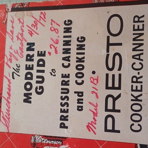 Vintage Red Cookbook with Illustrations The Modern Guide to Pressure Canning - Picture 2 of 10